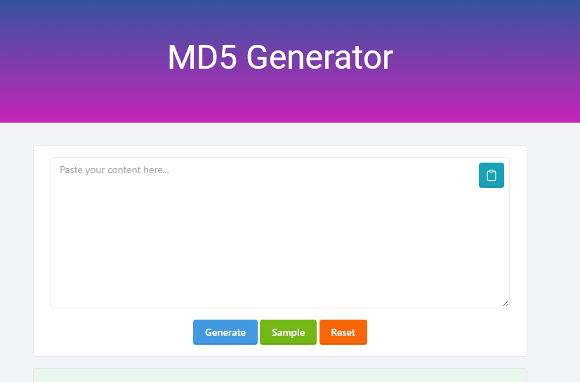 MD5 Generator: Generate MD5 Hash Online Free